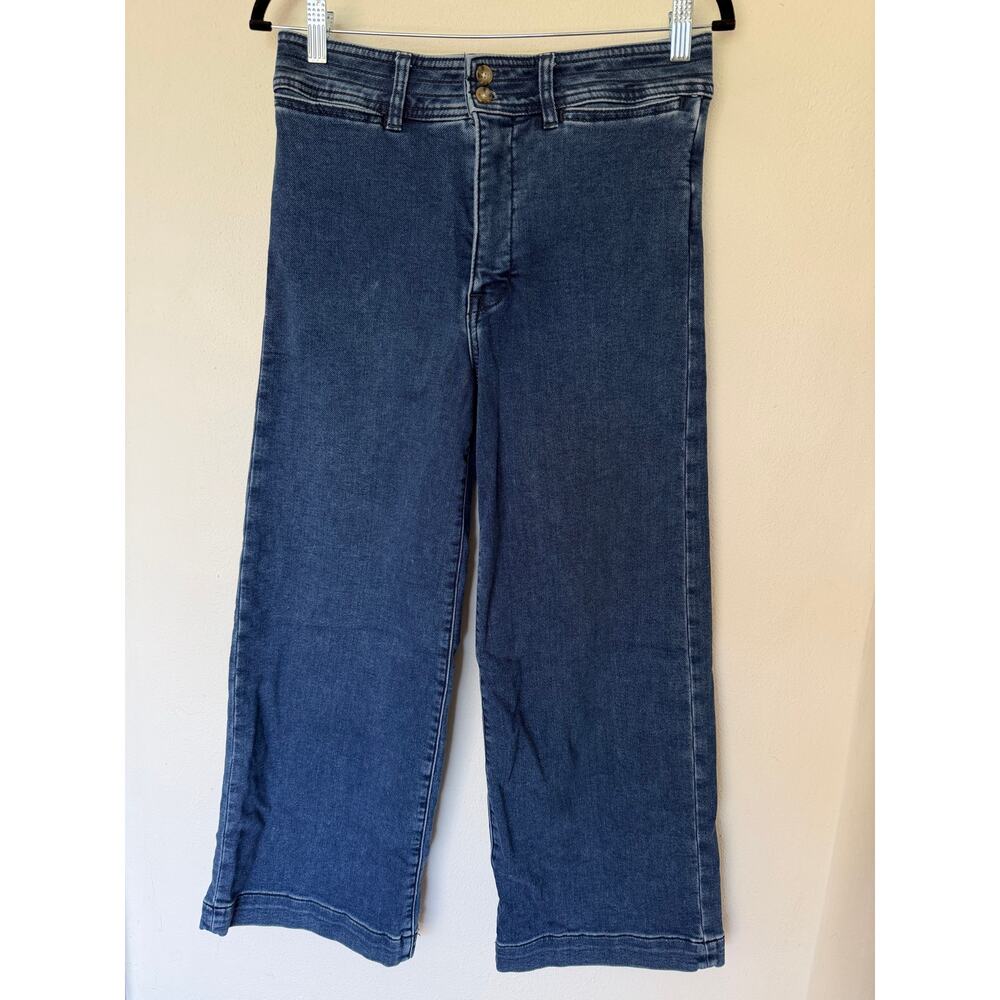 FAHERTY Stretch Terry Harbor Pant / Jeans - Creekstone Wash Ankle Length size 29